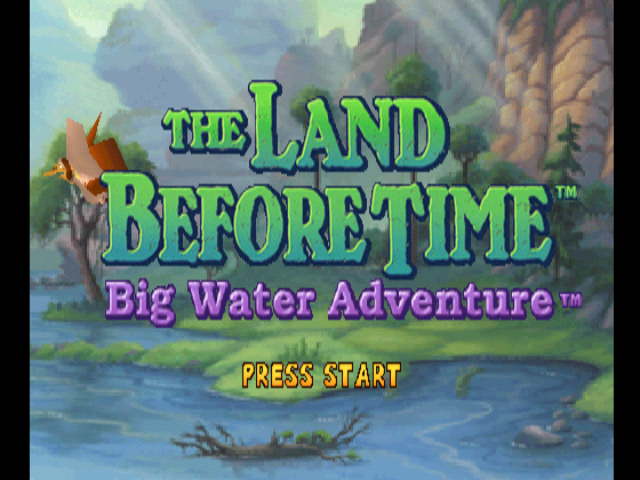 The Land Before Time: Big Water Adventure Title Screen
